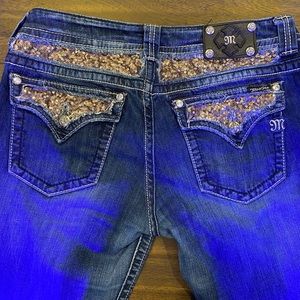 Miss Me jeans with sequined pockets-sz 34